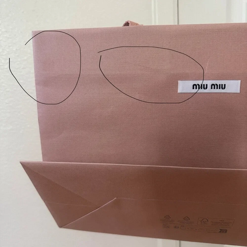 Miu Miu Paper Shopping Bag - pink medium, 13.5